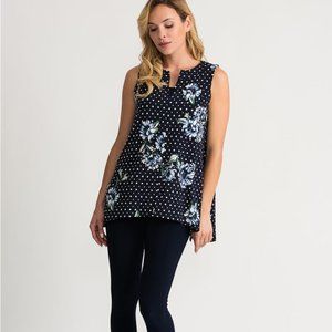 Joseph Ribkoff Midnight-Multi Tunic Tank